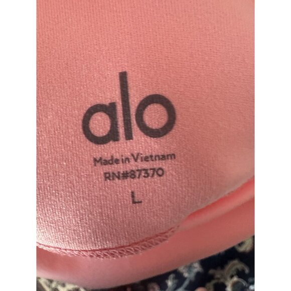 Alo Yoga Pants Legging Bright Pink Coral size Large - Picture 4 of 4